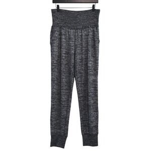 Gap Loungewear Pants Women M Gray Space Dye High Rise Knit Joggers Pajamas